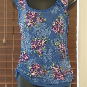 Asymmetrical See-Through Back Junior's Top